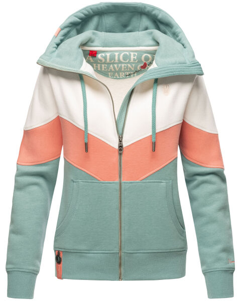 Navahoo Honigperle Damen Sweatjacke Mint-Mel.-Gr.XL