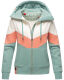 Navahoo Honigperle Damen Sweatjacke Mint-Mel.-Gr.XL