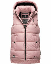 Marikoo Zarinaa Damen Weste Steppweste Ärmellose Jacke Rosa Größe XL - Gr. 42