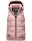 Marikoo Zarinaa Damen Weste Steppweste Ärmellose Jacke Rosa Größe XL - Gr. 42