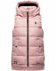 Marikoo Zarinaa Damen Weste Steppweste Ärmellose Jacke Rosa Größe XL - Gr. 42