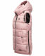 Marikoo Zarinaa Damen Weste Steppweste Ärmellose Jacke Rosa Größe XL - Gr. 42
