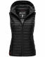 Marikoo Hasenpfote Damen Weste B915 Schwarz Größe XXXL - Gr. 46