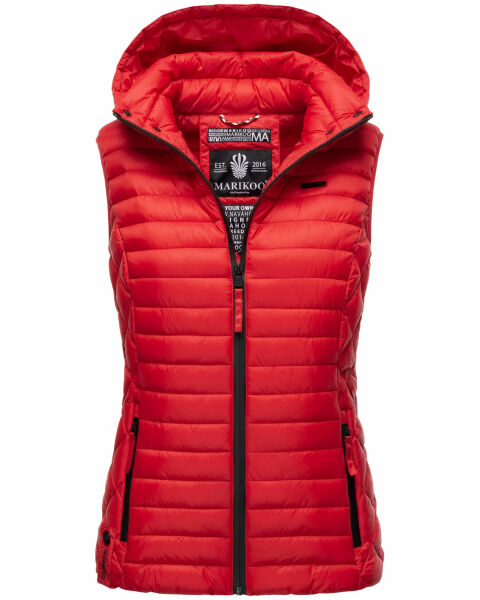 Marikoo Hasenpfote Damen Weste B915 Rot Größe XL - Gr. 42