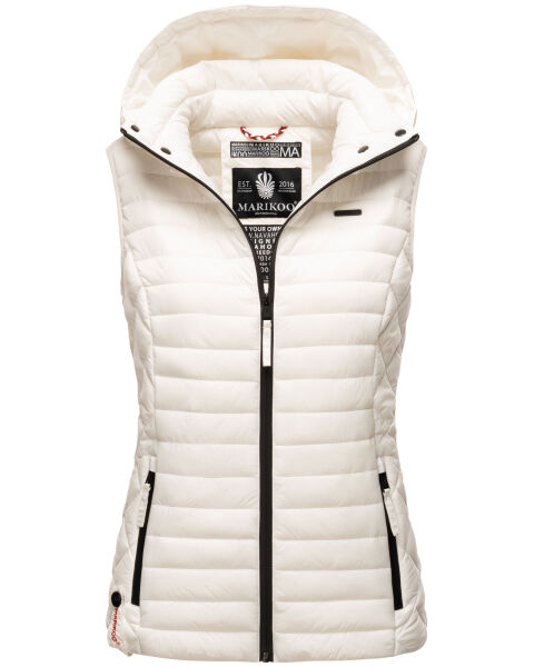 Marikoo Hasenpfote Damen Weste B915 Weiss Größe XS - Gr. 34