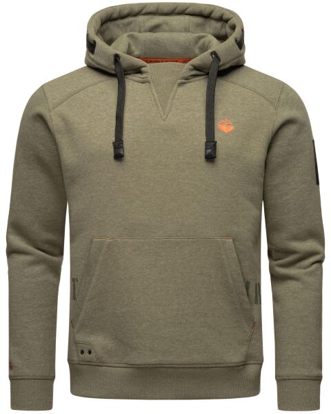 Stone Harbour Funny Finch Herren Hoodie Olive-Mel-Gr.XL