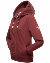Navahoo Engelshaar Damen hoodie Bordeaux-Gr.XL
