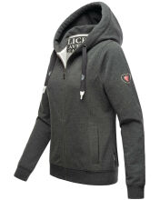 Navahoo Engelshaar Damen hoodie D.Grau-Mel-Gr.XS