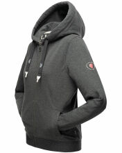 Navahoo Engelshaar Damen hoodie D.Grau-Mel-Gr.XL