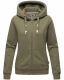 Navahoo Engelshaar Damen hoodie Olive-Mel-Gr.XL