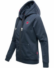 Navahoo Cremetörtchen Damen Hoodie Dusty-Blau-Gr.XS