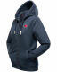 Navahoo Cremetörtchen Damen Hoodie Dusty-Blau-Gr.XS