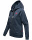 Navahoo Cremetörtchen Damen Hoodie Dusty-Blau-Gr.XL