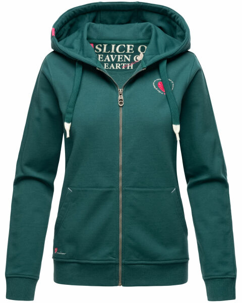 Navahoo Cremetörtchen Damen Hoodie Ozean-Grün-Gr.XL