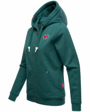 Navahoo Cremetörtchen Damen Hoodie Ozean-Grün-Gr.XL