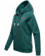 Navahoo Cremetörtchen Damen Hoodie Ozean-Grün-Gr.XL