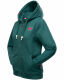 Navahoo Cremetörtchen Damen Hoodie Ozean-Grün-Gr.XL