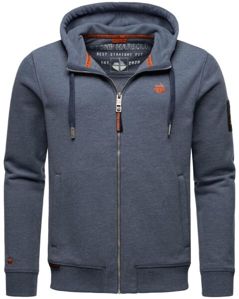 Stone Harbour Billie Joy Herren Sweatjacke Hoodie Blau-Mel-Gr.S