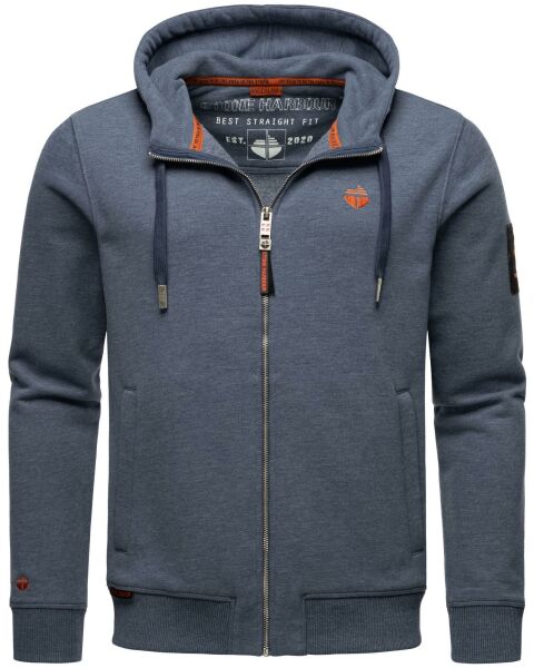 Stone Harbour Billie Joy Herren Sweatjacke Hoodie Blau-Mel-Gr.XXL