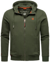 Stone Harbour Billie Joy Herren Sweatjacke Hoodie Dunkelolive-Gr.S