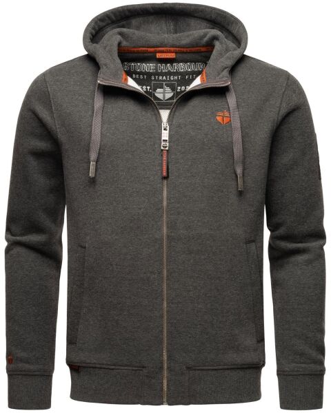Stone Harbour Billie Joy Herren Sweatjacke Hoodie D.Grau-Mel-Gr.XXL