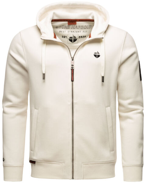 Stone Harbour Billie Joy Herren Sweatjacke Hoodie Weiss-Gr.S