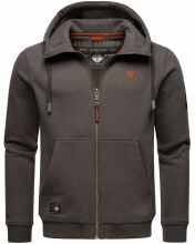 Stone Harbour Jacobi Jami Herren Sweatjacke Hoodie Dunkelgrau Größe S - Gr. S