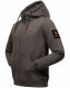 Stone Harbour Jacobi Jami Herren Sweatjacke Hoodie Dunkelgrau Größe S - Gr. S