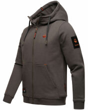 Stone Harbour Jacobi Jami Herren Sweatjacke Hoodie Dunkelgrau Größe M - Gr. M