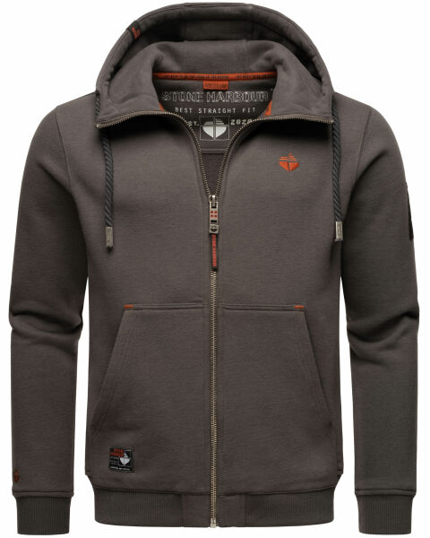 Stone Harbour Jacobi Jami Herren Sweatjacke Hoodie Dunkelgrau Größe XL - Gr. XL