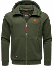 Stone Harbour Jacobi Jami Herren Sweatjacke Hoodie Dunkel Olive Größe S - Gr. S