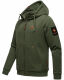 Stone Harbour Jacobi Jami Herren Sweatjacke Hoodie Dunkel Olive Größe S - Gr. S