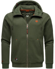 Stone Harbour Jacobi Jami Herren Sweatjacke Hoodie Dunkel Olive Größe XL - Gr. XL