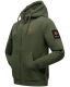 Stone Harbour Jacobi Jami Herren Sweatjacke Hoodie Dunkel Olive Größe XL - Gr. XL
