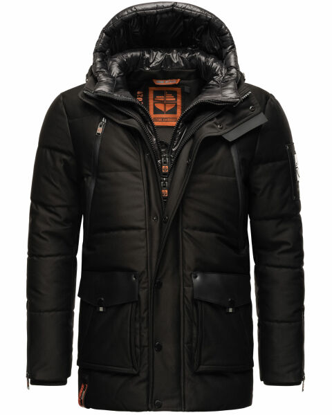 Stone Harbour Mitjaa Herren Winter Jacke Parka Schwarz-Gr.S
