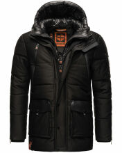 Stone Harbour Mitjaa Herren Winter Jacke Parka Schwarz-Gr.XL
