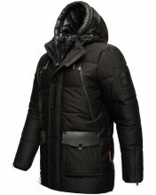 Stone Harbour Mitjaa Herren Winter Jacke Parka Schwarz-Gr.3XL