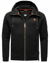 Stone Harbour Finn Luca Sweatjacke Hooded Schwarz-Gr.S