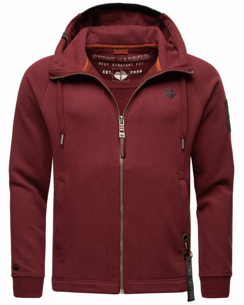 Stone Harbour Finn Luca Sweatjacke Hooded Bordeaux-Gr.L
