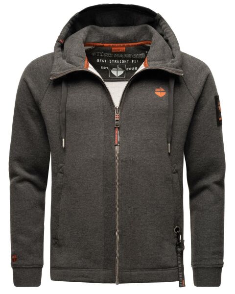 Stone Harbour Finn Luca Sweatjacke Hooded D.Grau-Mel-Gr.S