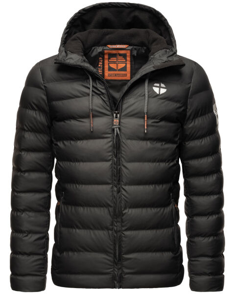 Stone Harbour Zaharoo wasserdichte Herren Regen Steppjacke Schwarz Größe S - Gr. S
