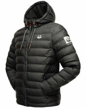 Stone Harbour Zaharoo wasserdichte Herren Regen Steppjacke Schwarz Größe M - Gr. M