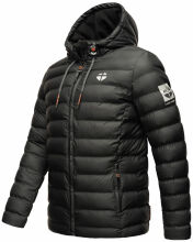 Stone Harbour Zaharoo wasserdichte Herren Regen Steppjacke Schwarz Größe XXL - Gr. 2XL