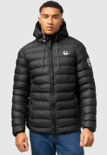 Stone Harbour Zaharoo wasserdichte Herren Regen Steppjacke Schwarz Größe XXL - Gr. 2XL