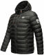 Stone Harbour Zaharoo wasserdichte Herren Regen Steppjacke Schwarz Größe XXL - Gr. 2XL