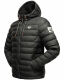 Stone Harbour Zaharoo wasserdichte Herren Regen Steppjacke Schwarz Größe XXL - Gr. 2XL