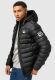 Stone Harbour Zaharoo wasserdichte Herren Regen Steppjacke Schwarz Größe XXL - Gr. 2XL