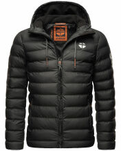 Stone Harbour Zaharoo wasserdichte Herren Regen Steppjacke Schwarz Größe XXXL - Gr. 3XL