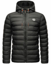 Stone Harbour Zaharoo wasserdichte Herren Regen Steppjacke Schwarz Größe XXXL - Gr. 3XL