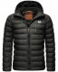Stone Harbour Zaharoo wasserdichte Herren Regen Steppjacke Schwarz Größe XXXL - Gr. 3XL